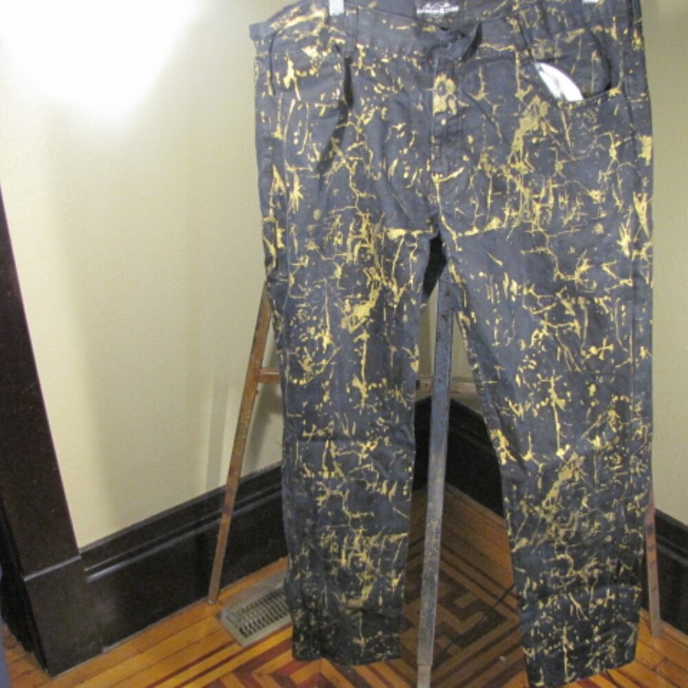 Diamond Stash Splatter Paint  Jean's Size 38
